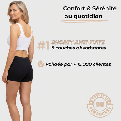 Sérénité Fit™ – Shorty anti-fuite discret et confortable